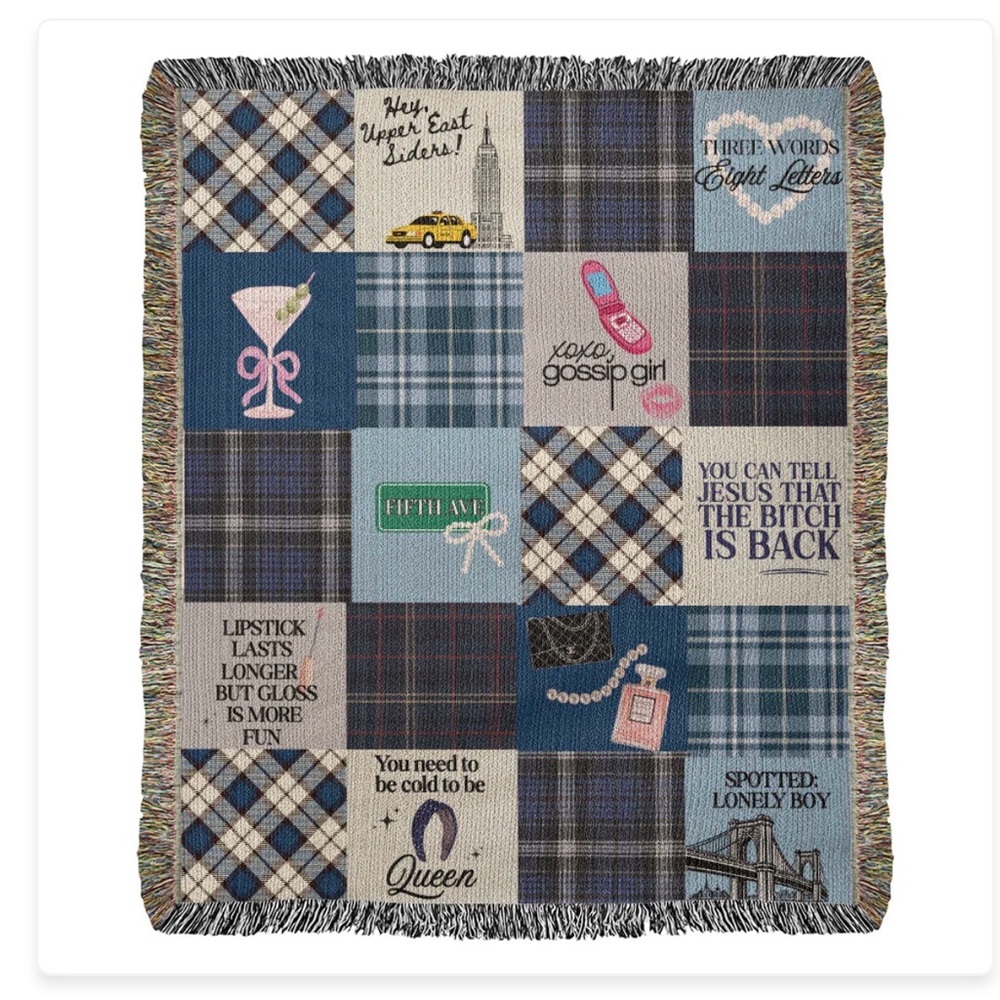 Gossip girl woven blanket(NEW)
